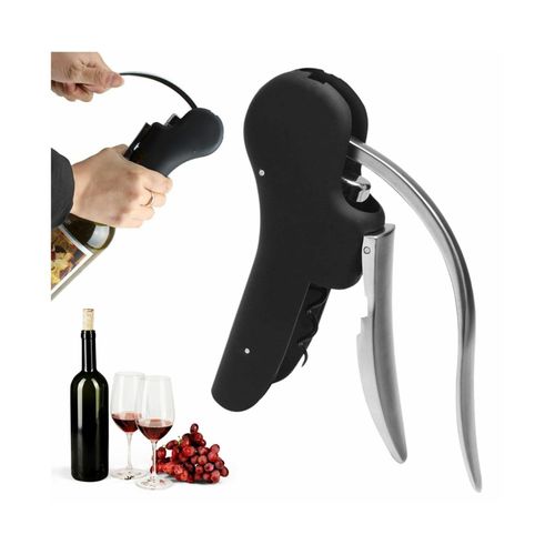 Tire-Bouchon En Acier Inoxydable Sans Effort : Outil Compact, Multifonctionnel Et Peu Encombrant Pour Une Extraction Facile Du Bouchon.