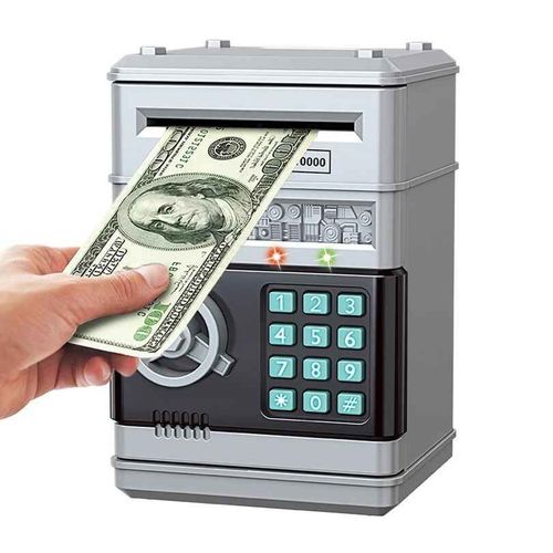 Tirelire Automatique Avec Verrouillage Par Mot De Passe Et Compteur,Mini Tirelire Crative Pour Les Enfants Pour conomiser Des Pices De Monnaie,Style Iko,Cadeau Pour Enfant - Type Argent