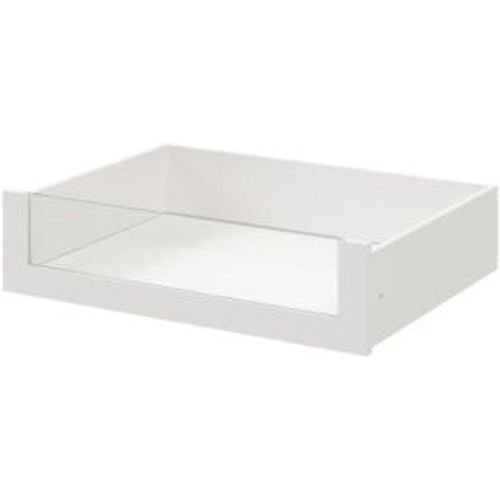 Tiroir Int?Rieur Avec Fa?Ade Verre Effet Blanc Goodhome Atomia H. 17 X L. 71 4 X P. 50 Cm