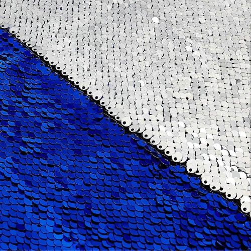 Tissu  Paillettes 1,6 M, Paillettes Pour L'artisanat, Tissu  Paillettes Rversible, Tissu  Paillettes Au Mtre Pour Coudre Des Vtements, Des Robes De Marie, Bleu