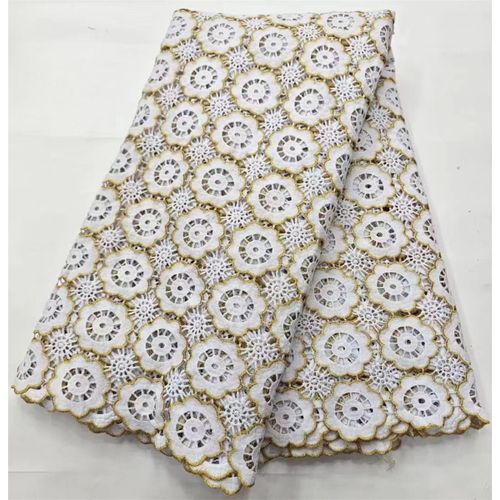 Tissu Africain En Dentelle Guipure Avec Paillettes Pour Robe De Marie,Bleu Royal,Dernire Collection 2024,Pour Femme - Type 5yars (4.5meters) #H