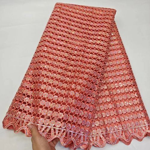 Tissu Africain En Dentelle Guipure Avec Paillettes Pour Robe De Marie,Bleu Royal,Dernire Collection 2024,Pour Femme - Type 5yars (4.5meters) #M