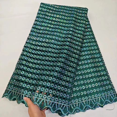 Tissu Africain En Dentelle Guipure Avec Paillettes Pour Robe De Marie,Bleu Royal,Dernire Collection 2024,Pour Femme - Type 5yars (4.5meters) #N