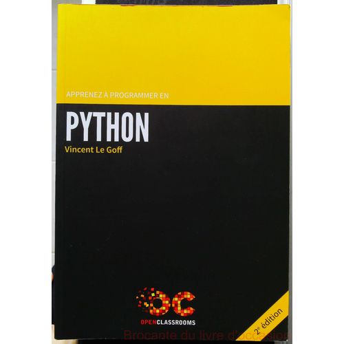 Titre-Python-Apprenez  Programmer En Python (2e dition)-   