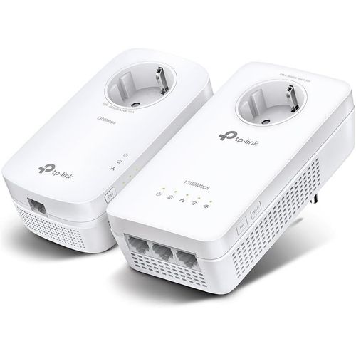Tl-Wpa8631P Kit Cpl Wifi Av1300 Adaptateur Rseau, Homeplug Av2 1300Mbps, Bi-Bande Wifi Ac1200Mbps, Boitier Cpl Wifi Ethernet, Brancher Et Util R, 3 Port Ethernet Gigabit, Onemesh, Cpl Fibre[X230]