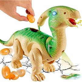 Figurine de Dinosaure Géant de Marche avec Lampe de Projection et Pondre des Œufs TOEY PLAY Jouet Dinosaure Enfant Cadeaux Garçon Fille 3 4 5 Ans