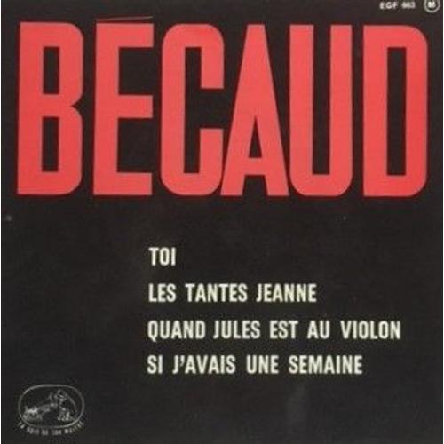 Toi - 1963 - Languette - Gilbert Bcaud