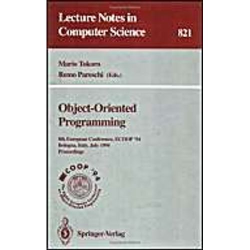 Ecoop '94 - Object-Oriented Programming   de Remo Pareschi  Format Broch 