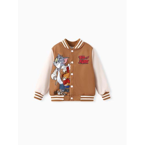 Tom And Jerry Veste  Manches Longues Colorblock Tout-Petit,Enfant Garon , Fille