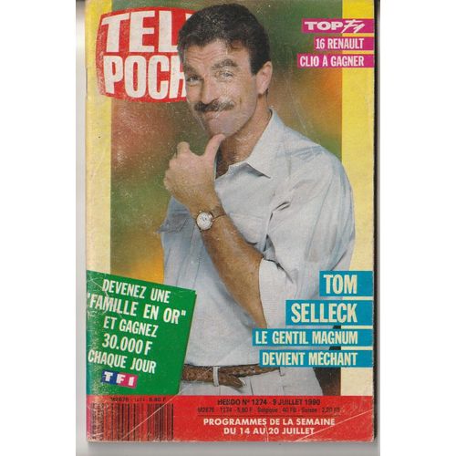 Tom Selleck 4p/ Bernard Blier 2p/ Jerry Hall 2p/ Michelle Lee Cote Ouest 1p/ Pierre Arditi 2p/ Roger Hanin 1p/ Felix Gray & Didier Barbelivien 2p/ Eric Metayer 1p/ Jouez Avec Dorothee 2p/ 1274