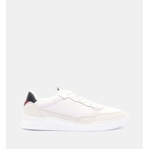 Tommy Hilfiger - Baskets Basses Elevated Cuir Et Daim - Blanc - 41