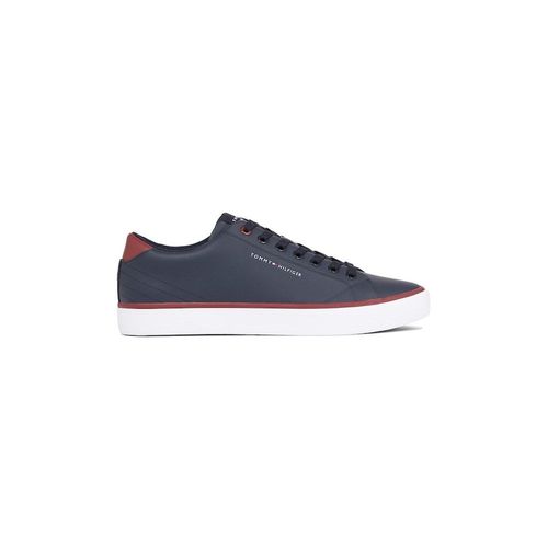 Tommy Hilfiger Baskets Basses En Cuir Vulc Core, Bleu - 43