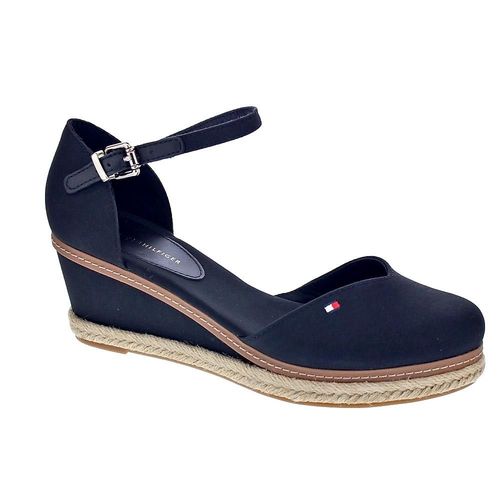 Tommy Hilfiger Fw04787 Bds Espadrilles Femme Noir - 39