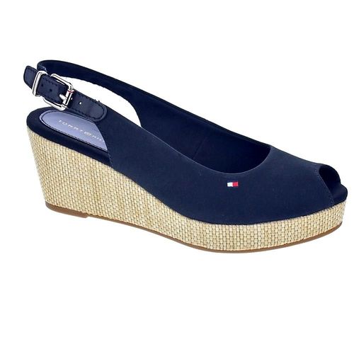 Sandales Tommy Hilfiger Iconic Elba Sling Back Wedge Noir - 38 - 37 - 40