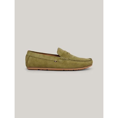 Tommy Hilfiger - Mocassins En Daim - Vert - 45