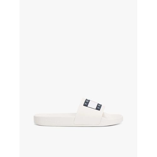 Claquettes  Logo Tommy Jeans Flag Pool Slide/Ecru - 40