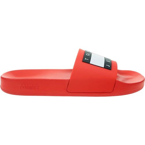 Tommy Jeans Pool Homme Sandals Faire Glisser Rouge - 44