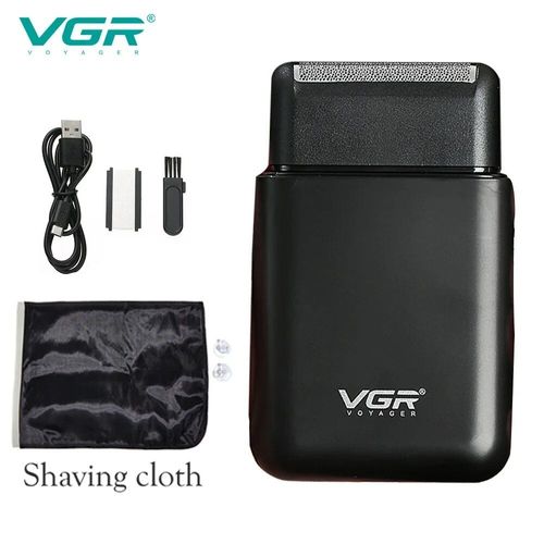 Tondeuse Portable Pour Hommes Avec tui En Cuir,Tondeuse Nettoyante Pour Le Corps,Version Mini,Publicit,Lame Menone - Type B-Kit-Bk