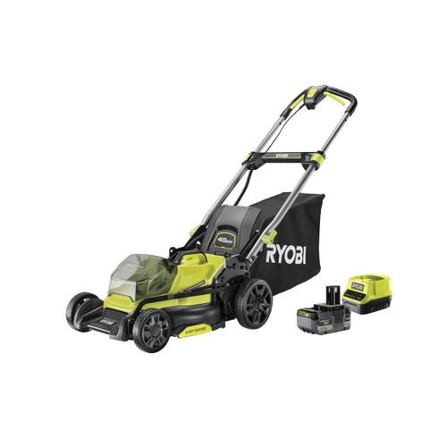 Tondeuse Pousse Ryobi 18v Brushless - Coupe 40cm - 1 Batterie 5,0ah - 1 Chargeur Rapide - Ry18lmx40c-150