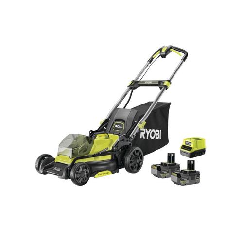Tondeuse Pousse Ryobi 18v Brushless - Coupe 40cm - 2 Batteries 4,0ah - 1 Chargeur Rapide - Ry18lmx40c-240
