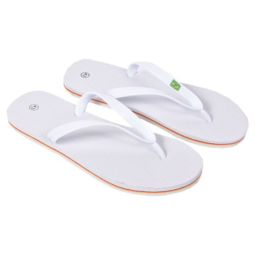 Tong Homme Mode- Chaussure De Plage Piscine - U7560 Bresil Blanc