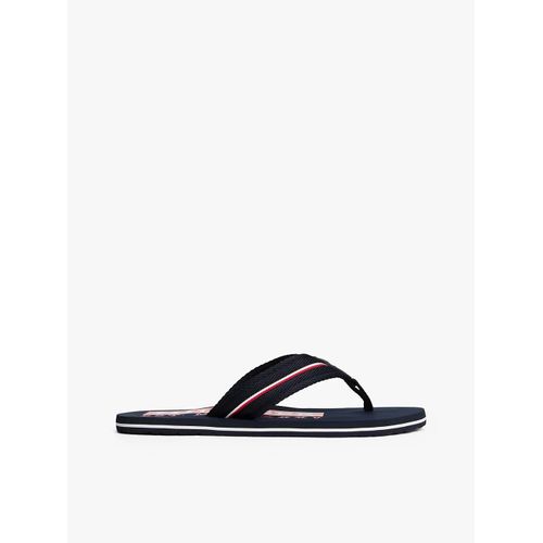 Tongs  Bride En Toile Et Bande Emblmatique Corporate Hilfiger Beach Sandal/Navy Blue - 47