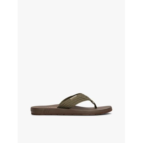 Tongs  Brides Tisses Molded Hilfiger Web Beach Sandal/Platinum Olive - 45