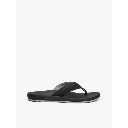 Tongs  Logo Et Textures Contrastes Molded Hilfiger Beach Sandal/Black - 40