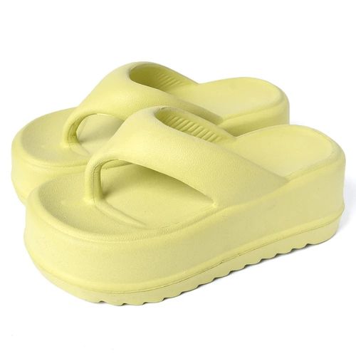Tongs  Plateforme Split Parker Muffin Pour Femmes,Pantoufles Optiques Oligsole,Dcontract,Haut,Plat,t,7cm,2023