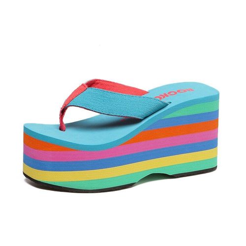 Tongs  Talons Hauts Pour Femmes, Sandales De Plage, Pantoufles  La Mode, Mules, Nouvelle Collection 2021 - 34
