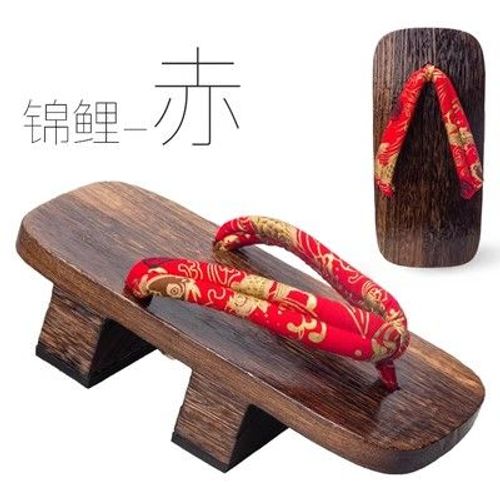 Tongs Chayaki  Deux Dents Pour Hommes,Tongs Dcontractes  Imprim Koi 03/Japanese Entremi
