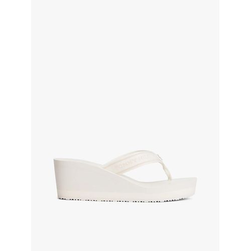 Tongs Compenses  Bride En Toile  Logo Th Stripes Wedge Beach Sandal/Ivory - 42
