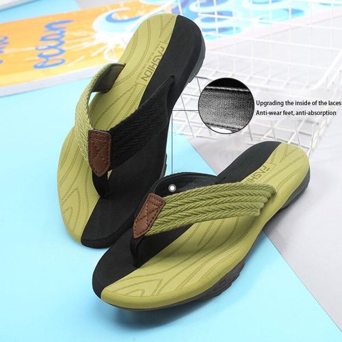 Tongs D't Respirantes Pour Hommes,Chaussures Antidrapantes  Semelles En Caoutchouc,Pantoufles  La Mode,Chaussures D'extrieur Dcontractes,Grande Taille 47