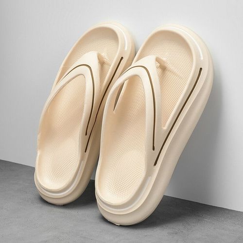 Tongs D'intrieur Et D'extrieur Pour Hommes,Pantoufles De Plage,Chaussures  Plateforme Non Ald Icrease,Pantoufles Dcontractes  La Mode,Taille 45,Douces Et Lgres,t