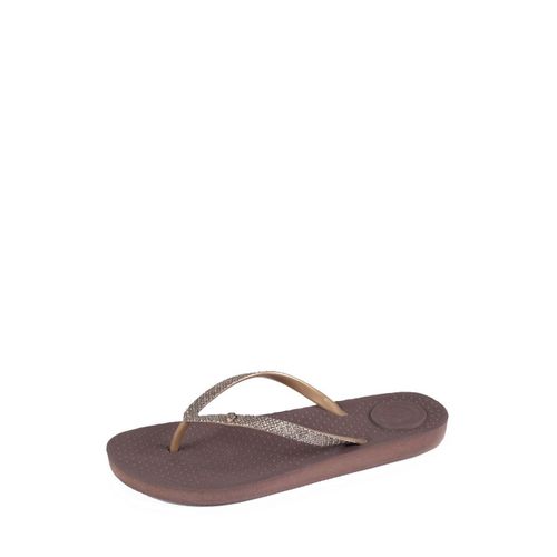 Tongs Everywear Femme Isotoner Ref 49627 Marron - 37
