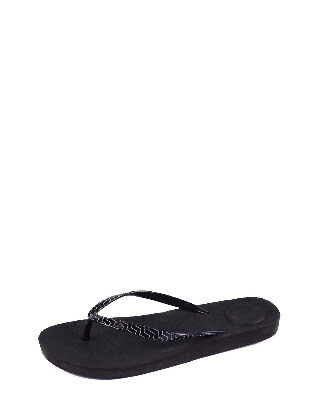 Tongs Everywear Femme Isotoner Ref 49625 Noir - 38