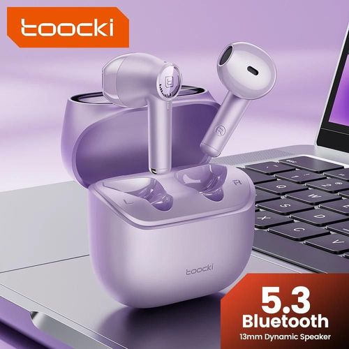 Toocki-couteurs intra-auriculaires sans fil Bluetooth 5.3 TWS, casque d'coute stro, avec micro, tanche, pour tlphone portable Black