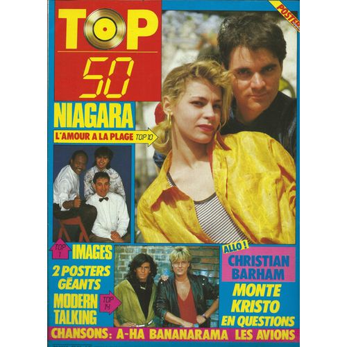 Top 50 11/08/1986 Niagara, Images, Modern Talking, Chritian Barham, A-Ha, Bananarama, Les Avions, Samantha Fox, Elli Medeiros, Lara, Spaga, Gold, Indochine, Voulzy, Bibie, Jakie Quartz, Sandra, Wham