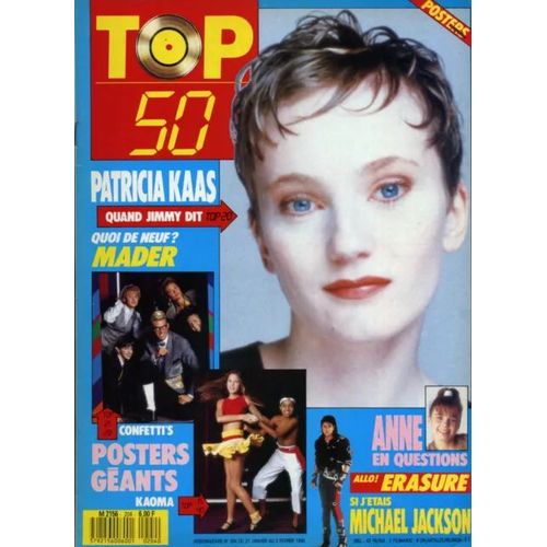 Top 50 204 1990 Patricia Kaas/Chico Et Roberta/Confetti's/Anne/Ader/Jackson/Erasure/Loustau/Pascal Sanchez/Roch Voisine,Paradis/Roussos