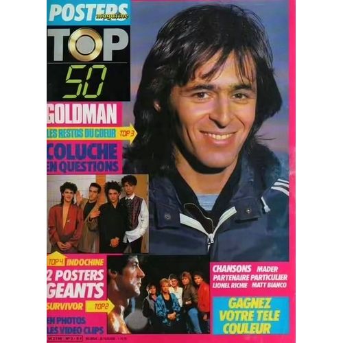 Top 50 3 1986 Jean Jacques Goldman/Coluche/Grace Jones/Mader/Matt Bianco/Partenaire Particulier/Gainsbourg/Mitchell/Paul Personne/Delpech