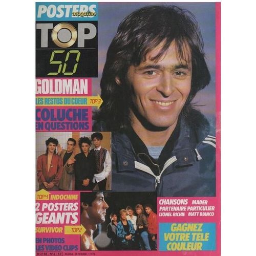 Top 50 N 3 : 1986 Jean Jacques Goldman/Coluche/Eddy Mitchell/Delpech/Paul Personne/Serge Gainsbourg/Mader/Modern Talking/Grace Jones/Sting/Cabrel/Gold/Matt Bianco/Partenaire Particulier