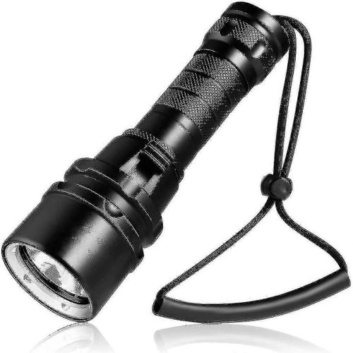 Torche De Plonge Lampe De Plonge Sous-Marine Rechargeable Lampe De Poche Sous-Marine Torche De Plonge 2000 Lumens 80 Mtres Lumires Submersibles (Noir) (1pc)