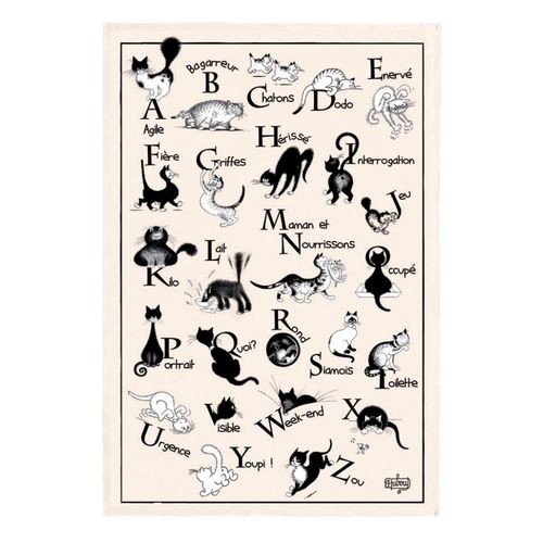 Torchon Dubout Abcdaire Ecru 48 X 72 Cm Winkler