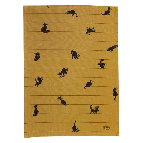 Torchon Dubout Partition De Chats Cannelle 50 X 70 Cm Winkler