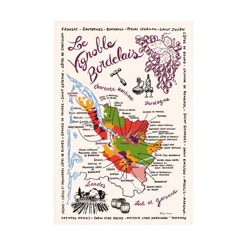 Torchon La Carte Des Ecru 48 X 72 Cm Winkler