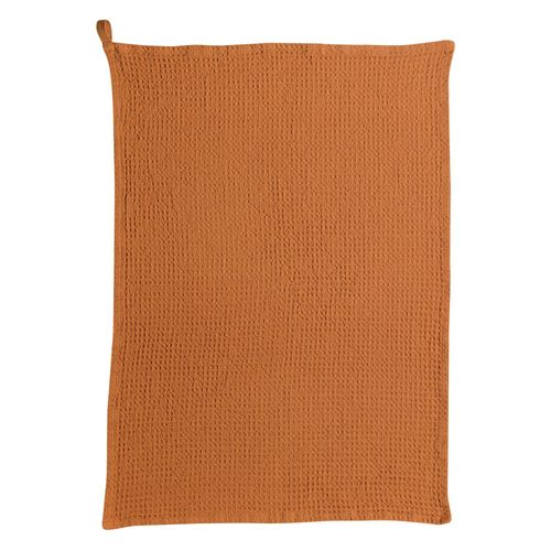 Torchon Nid D'abeilles Uni Mumba Cannelle 50 X 70 Cm Winkler