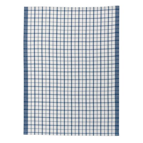 Torchon Recycl Evan Blanc/Bleu 50 X 70 Cm Winkler