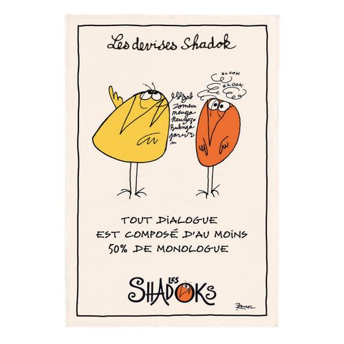 Torchon Shadoks Dialogue Ecru 48 X 72 Cm Winkler