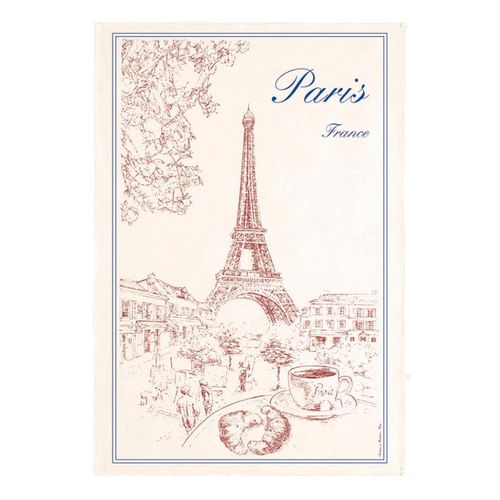 Torchon Tour Eiffel Ecru 72 X 48 Cm Winkler