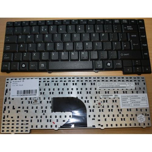 Toshiba Satellite L40-14h Noir Uk Clavier Pour Ordinateur Portable (Pc) De Remplacement (Key579)
